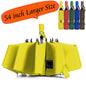 Umbrella Large Inverted Folding Umbrellas Windproof Compact Folding Auto open close 10 ribs - Yellow